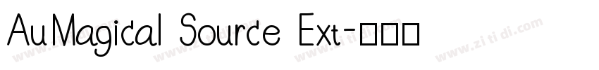 AuMagical Source Ext字体转换